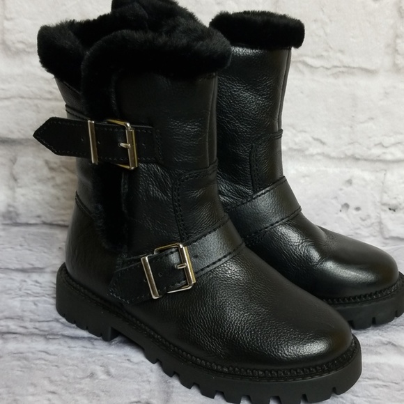 Zara Other - Zara Authentic Leather Boots Sz 12 Girls NWT